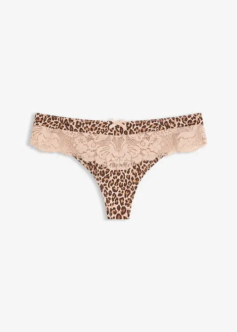 String Panty mit Leopardenmuster​, bonprix