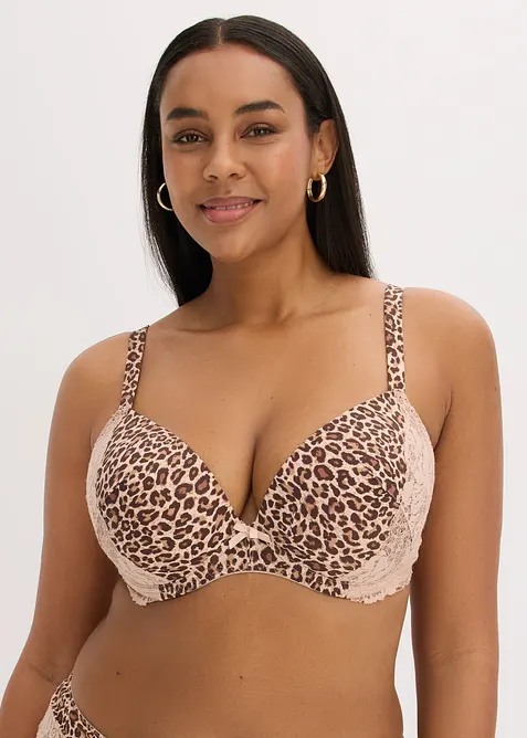 Schalen-BH mit Leopardenmuster, bonprix
