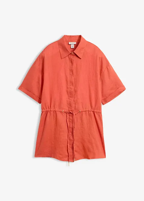 Longbluse aus reinem Leinen, bonprix
