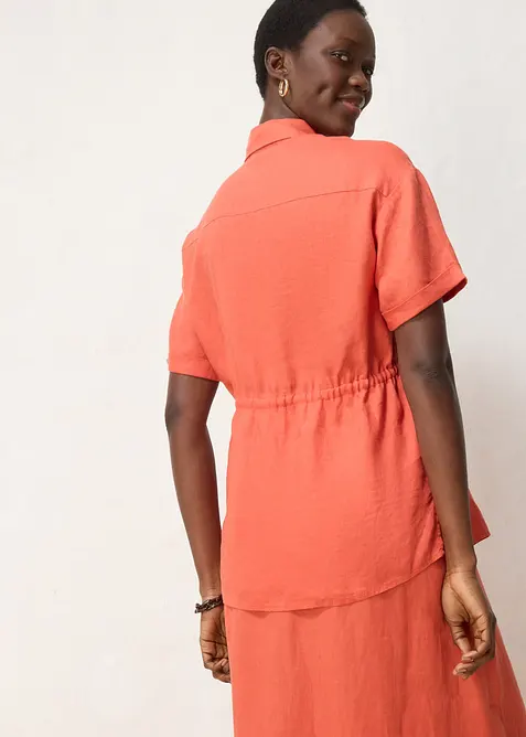 Longbluse aus reinem Leinen, bonprix