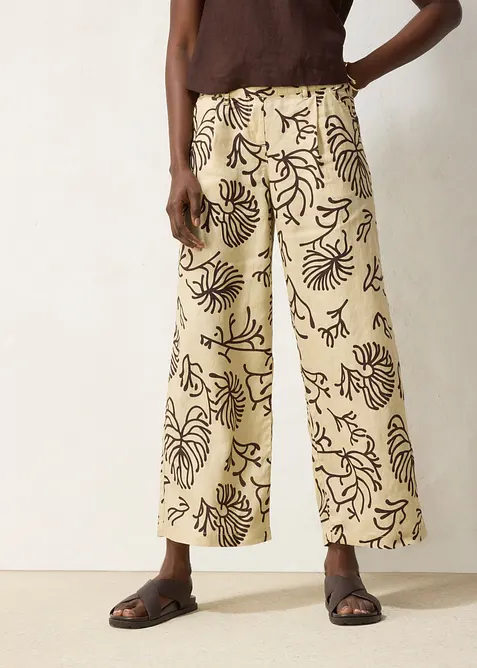 Marlenehose aus reinem Leinen, bonprix