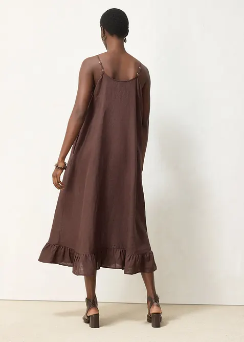 Maxikleid aus reinem Leinen, bonprix
