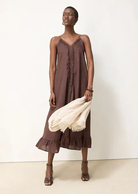 Maxikleid aus reinem Leinen, bonprix