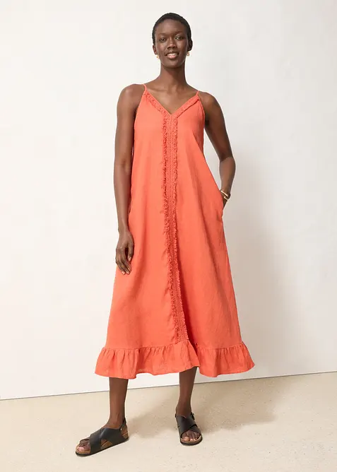 Robe longue 100% lin, bonprix