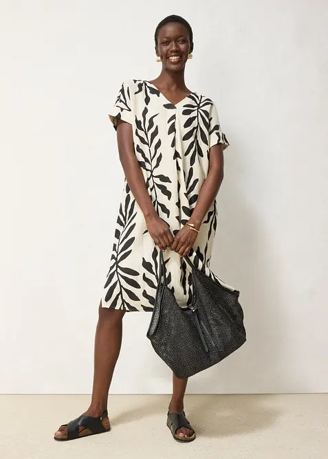 Robe caftan 100&nbsp;% lin, bonprix