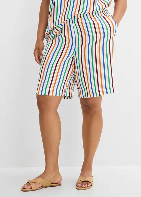 Bermuda en viscose m&eacute;lang&eacute;e, bonprix