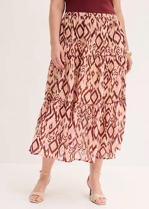 Stufenrock aus Chiffon, bonprix