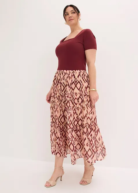 Stufenrock aus Chiffon, bonprix
