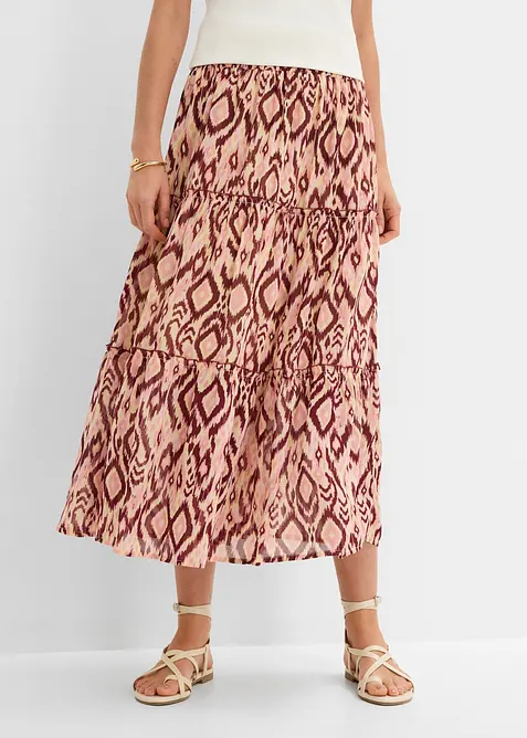 Stufenrock aus Chiffon, bonprix