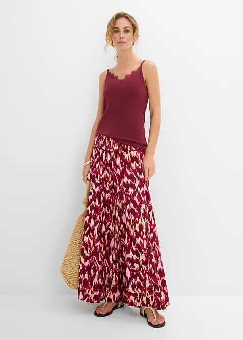 Lot de 2 tops &agrave; dentelle, bonprix