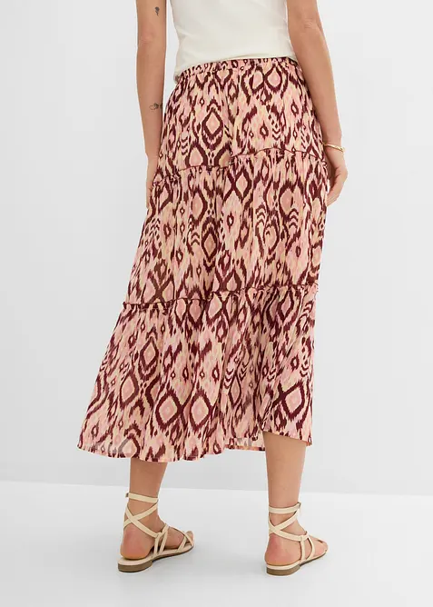 Stufenrock aus Chiffon, bonprix