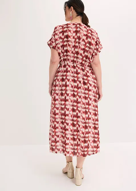 Robe longue en viscose textur&eacute;e, bonprix