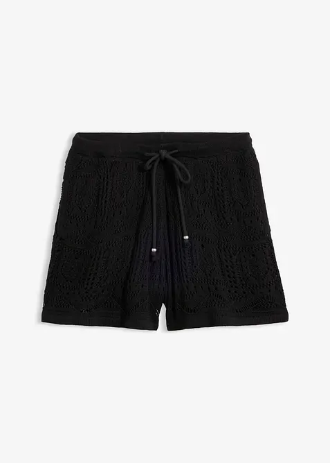 Short en maille ajour&eacute;e, bonprix