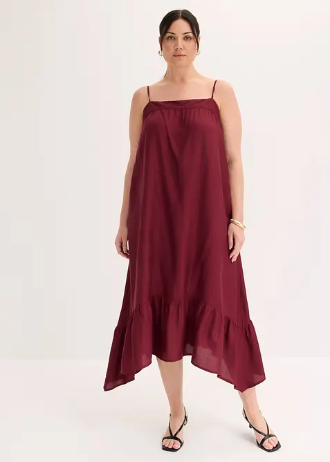 Midikleid aus flie&szlig;ender Viskose, bonprix