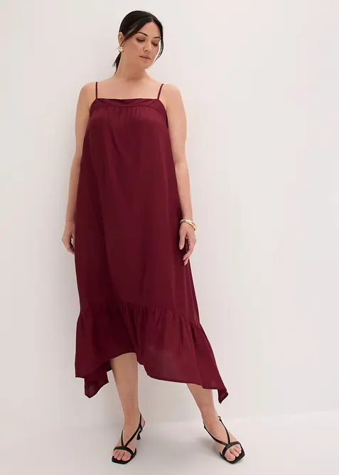 Midikleid aus flie&szlig;ender Viskose, bonprix