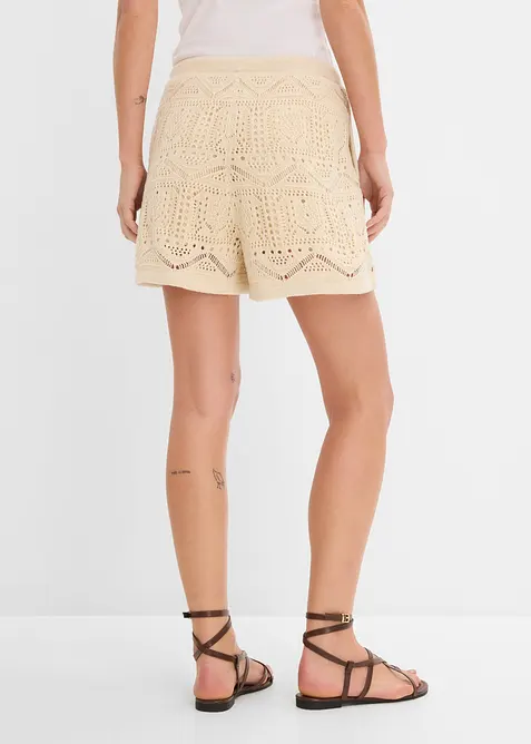 Short en maille ajour&eacute;e, bonprix