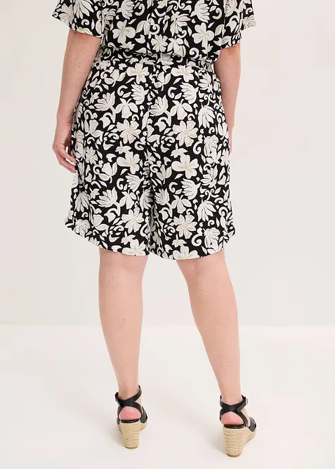Bermuda fluide en viscose &agrave; taille &eacute;lastiqu&eacute;e, bonprix