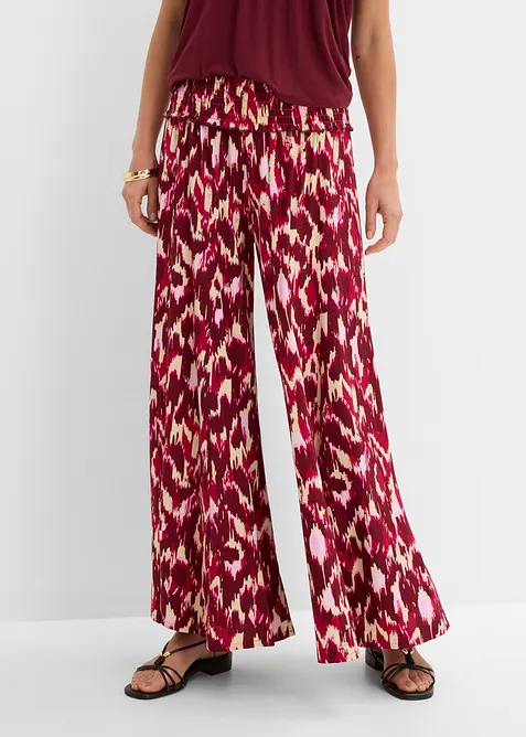 Pantalon palazzo en viscose fluide, bonprix