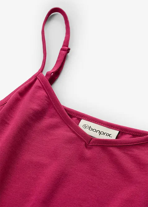 Top fluide &agrave; bretelles spaghetti en lyocell extensible, bonprix