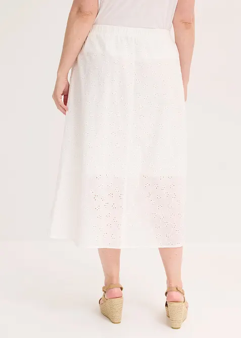 Jupe midi 100% coton, bonprix