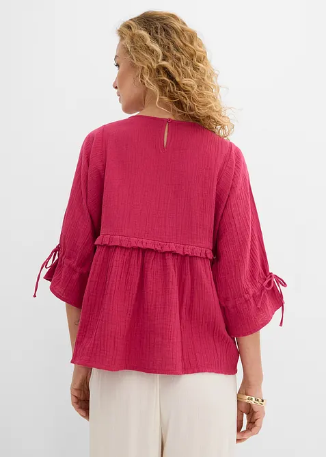 Blusenshirt aus luftigem Musselin, bonprix
