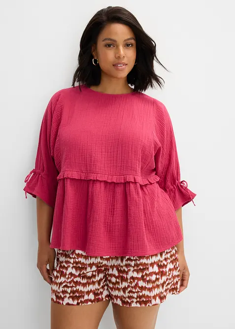 Blouse en gaze de coton, bonprix