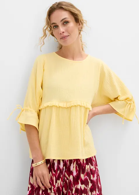 Blouse en gaze de coton, bonprix
