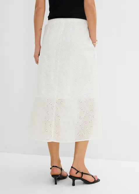 Jupe midi 100% coton, bonprix