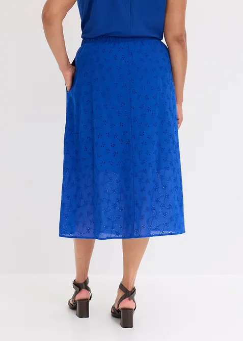 Jupe midi 100% coton, bonprix