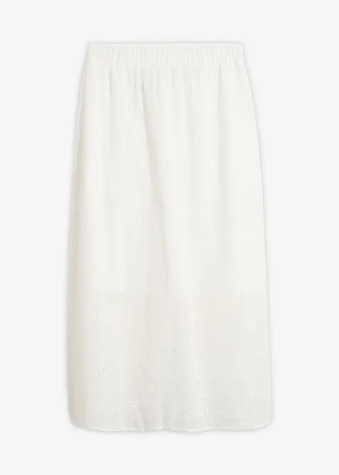 Jupe midi 100% coton, bonprix
