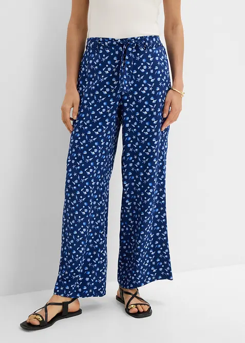 Pantalon 100% viscose, taille &eacute;lastiqu&eacute;e, bonprix