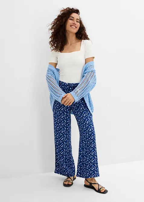 Pantalon 100% viscose, taille &eacute;lastiqu&eacute;e, bonprix