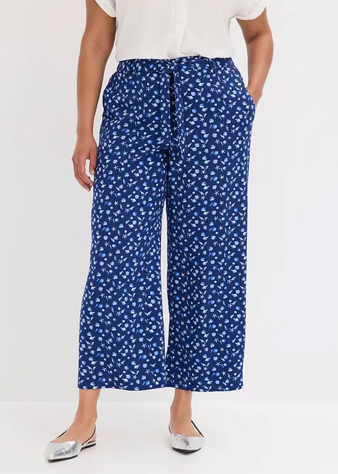 Pantalon 100% viscose, taille &eacute;lastiqu&eacute;e, bonprix