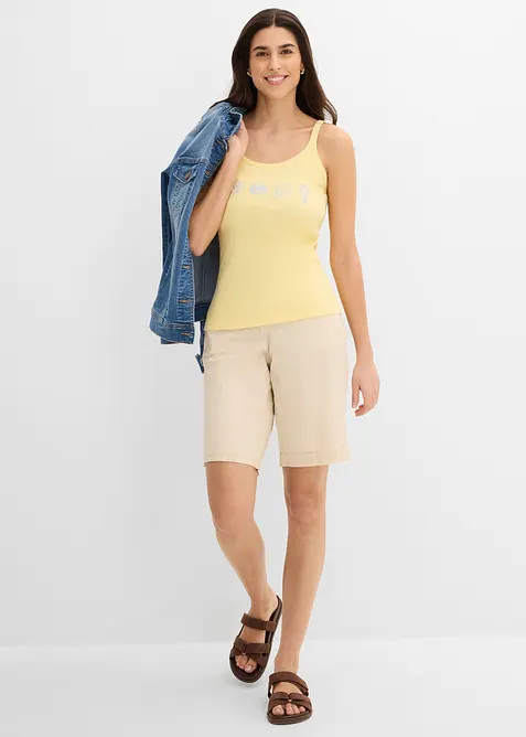Top c&ocirc;tel&eacute; 100% coton, bonprix