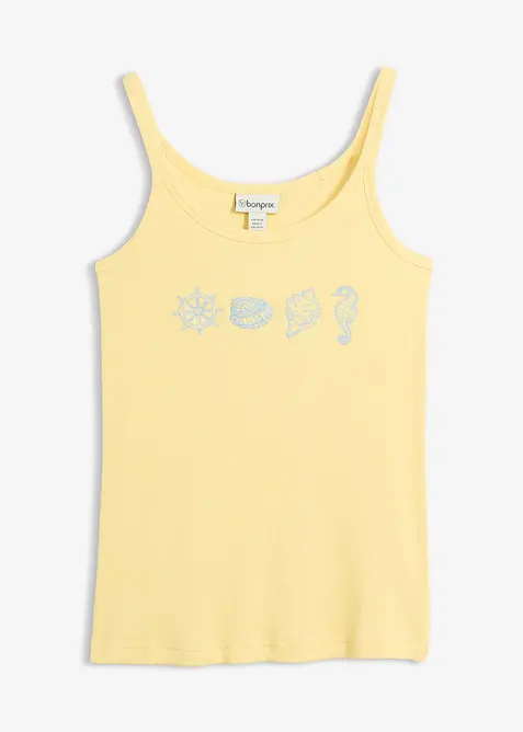 Top c&ocirc;tel&eacute; 100% coton, bonprix