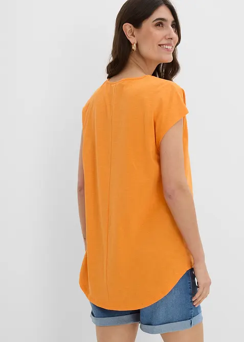 T-shirt long 100% coton, bonprix