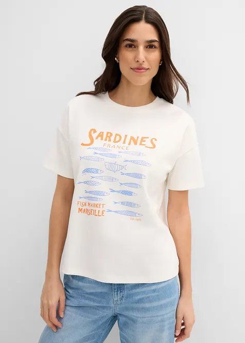 T-shirt en coton &eacute;pais, bonprix