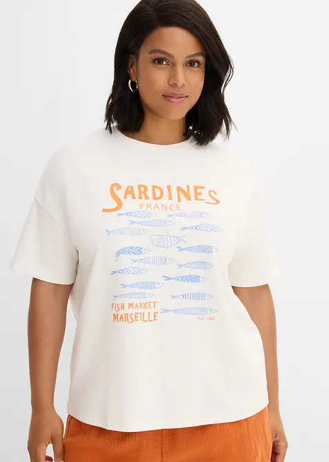 T-shirt en coton &eacute;pais, bonprix