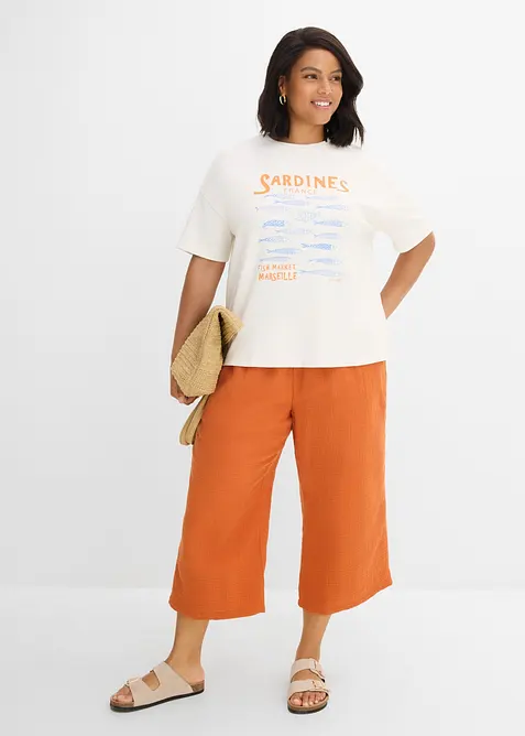 T-shirt en coton &eacute;pais, bonprix