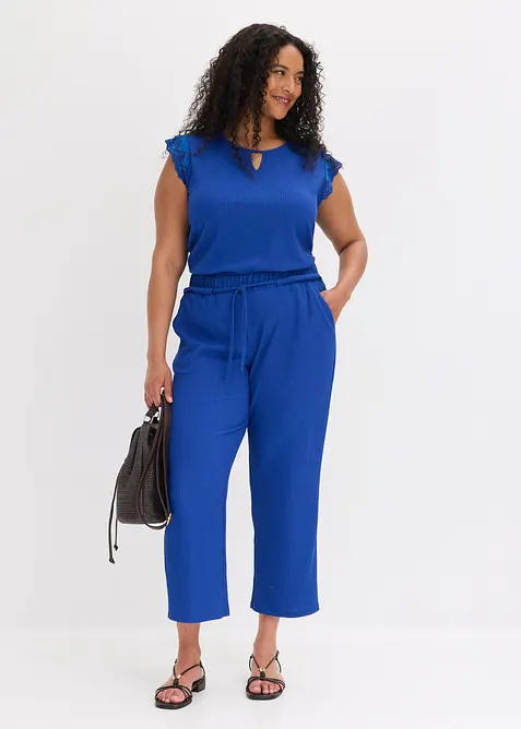 Jersey-Schlupfhose aus strukturiertem Cr&ecirc;pe, bonprix