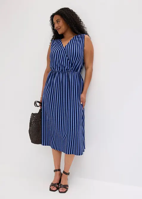 Jerseykleid aus strukturiertem Cr&ecirc;pe, bonprix