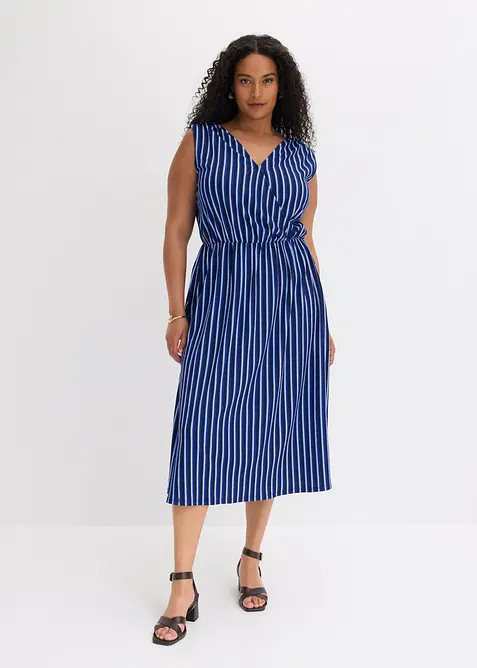 Jerseykleid aus strukturiertem Cr&ecirc;pe, bonprix