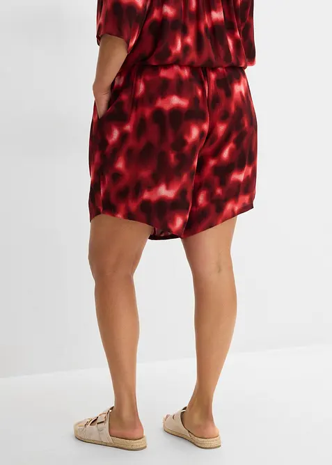 Short en viscose textur&eacute;e &agrave; taille &eacute;lastiqu&eacute;e, bonprix
