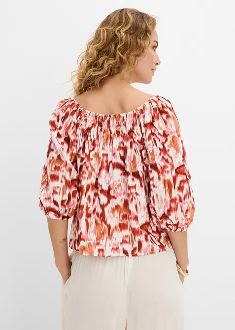 Blouse en fine viscose m&eacute;lang&eacute;e, bonprix