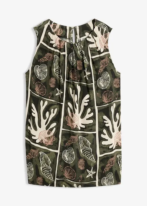 Top blouse en viscose fluide, bonprix