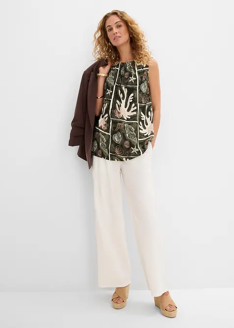 Top blouse en viscose fluide, bonprix