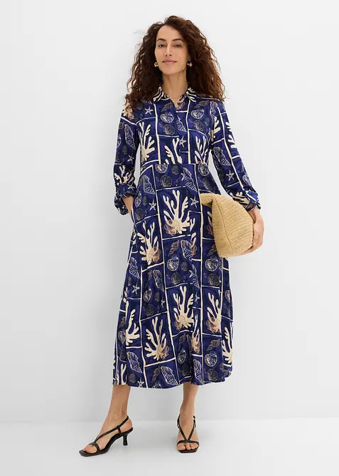 Robe-chemise en viscose fluide, bonprix
