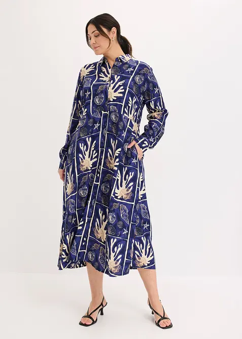 Robe-chemise en viscose fluide, bonprix