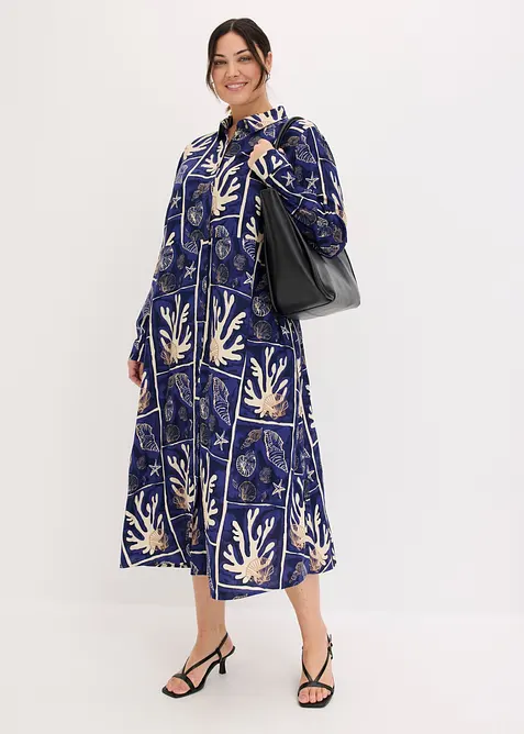 Robe-chemise en viscose fluide, bonprix