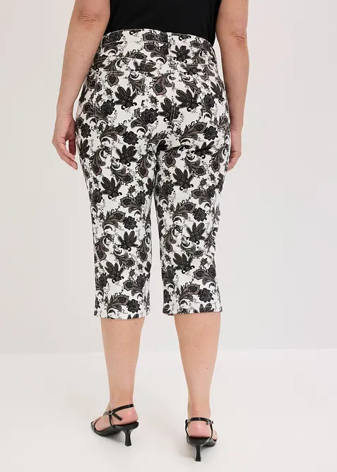 Pantalon corsaire en coton extensible, bonprix